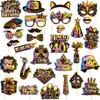 1Set Black 18th 30th 40th 50th 60th 70th 80th Years Old Desktop Honeycomb Ornaments Photo Props for Happy Birthday Party Decor