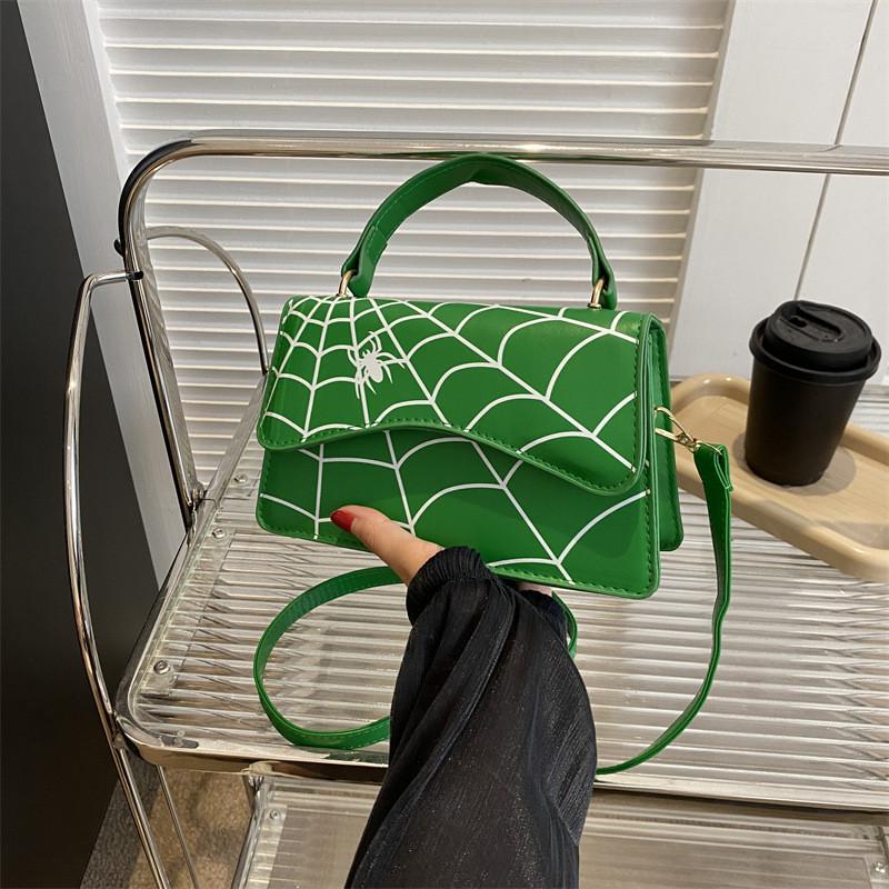 

Fashionable Medium Pu Crossbody Bag In Black Pink White And Green Perfect For Everyday Casual Use зелений