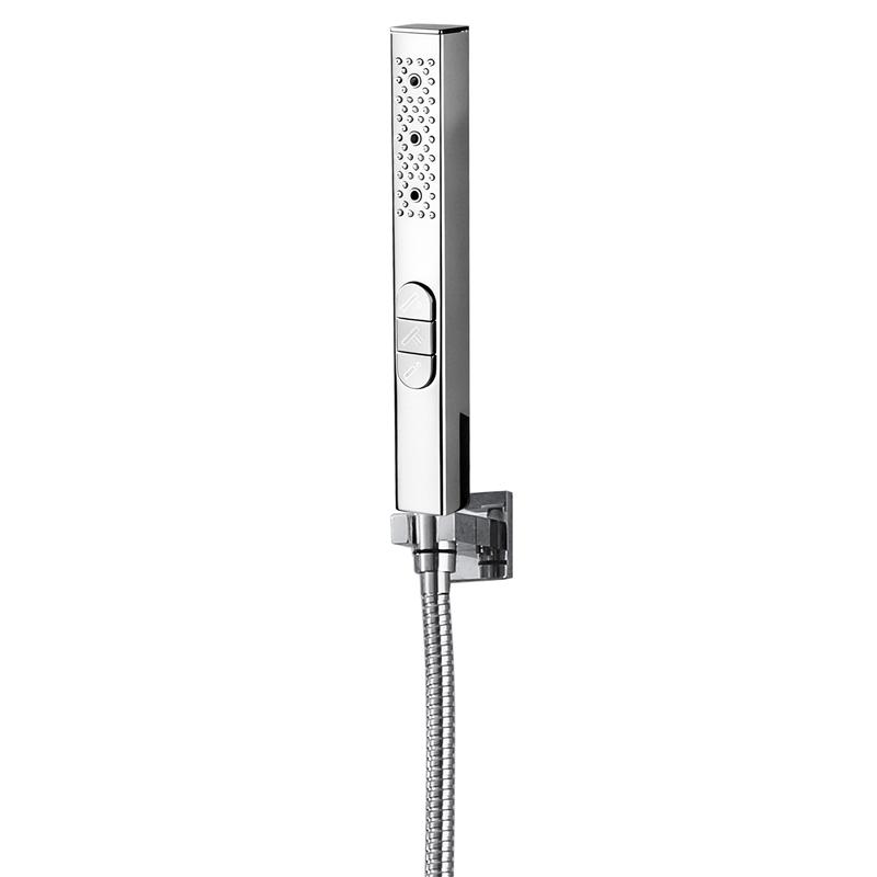 Beyoon Modern Handle Shower Hand Shower Head Triple Water Outlet Wall Mounting Brass Shower Hook 1.5m Hose Bathroom Easy Stainless Steel and Brass