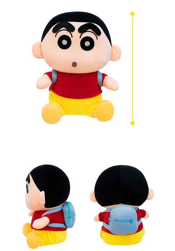 Shin-chan Plush Doll Backpack Style - Cute Anime Pillow Gift for Girlfriend's Birthday