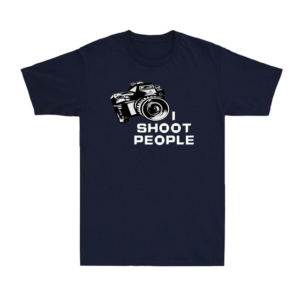I Shoot People Camera DSLR Photography Photographer Novelty Unisexs TShirt