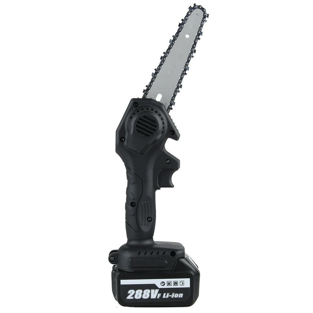 6" Electric Pruning Saw Electric Saw Woodworking Garden Logging 288V 1200W Mini Electric Chain Saw With 2Pcs Lithium Battery