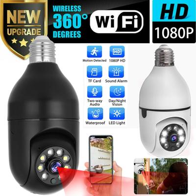 360 1080P 2.4G 5G E27 Panoramische camera E27 Gloeilampcamera Wi-Fi IR Nacht Smart Home Draadloze beveiliging