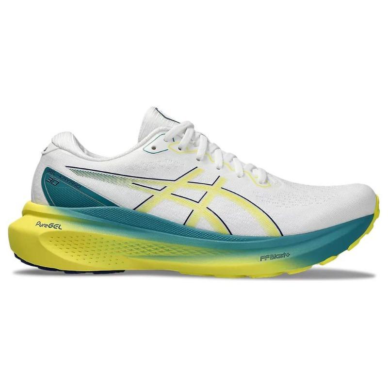 Asics Gel-Kayano 30 Men Running Shoes White Yellow 1011B548-101