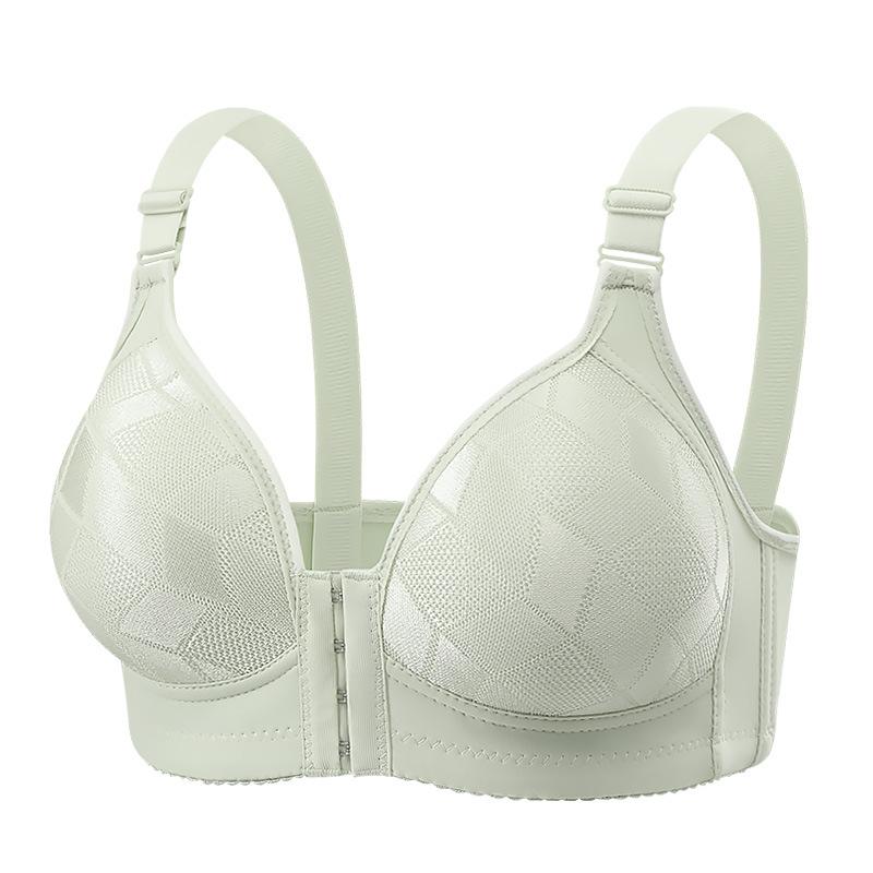 Front-button Bra Women's Anti-sagging Gathering Bra Breast Retraction No Underwire Bra Women's Large-sized Thin Underwear