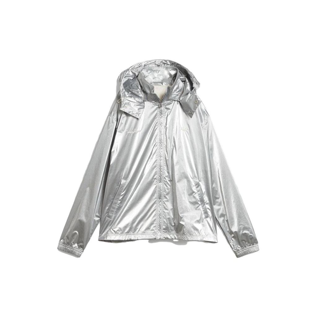 adidas x Wales Bonner Silver Anorak Jacket Silver Unisex Outerwear IB3254