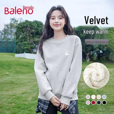Baleno Women's Winter Plush Round Neck Sweatshirt