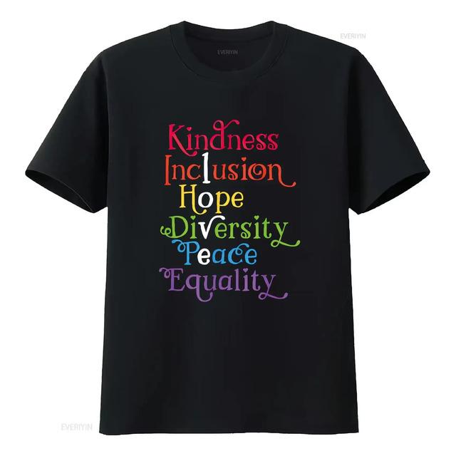 Camiseta Kindness Inclusion Hope Diversity Peace Equality XXL