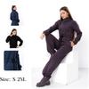Jumpsuit – Women's Warm Zip-Up with Stand Collar & Waist Tie, Winter 8443-025 HC