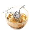 Cute Tea Infuser, Stainless Steel Loose Tea Leaf   Infuser Filter Diffuser Herbal Spice Robot Shape Tea Brewing Accessories