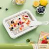 Household Rolled Ice Cream Maker Small Child'S Homemade Yogurt Pudding Stainless Steel Stir Fried Ice Tray Ice Stir Fry Machine