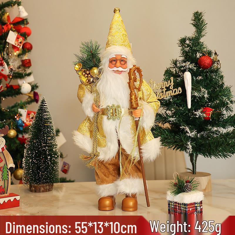 18 Standing Silicone Santa Claus Doll - Christmas Decoration & Window Display
