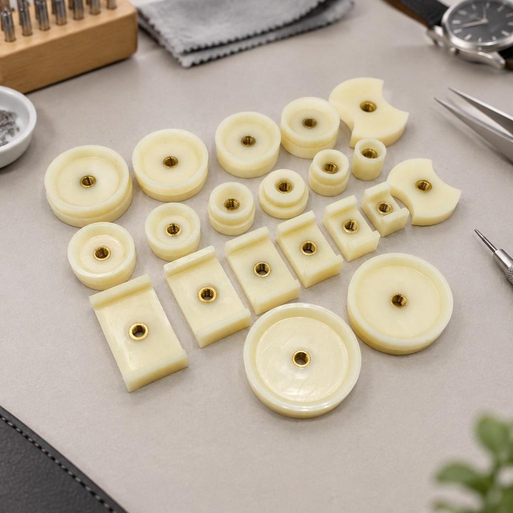 20 Pieces Tool Set Smooth Watch Repair Press Former ScratchResistant for Watchmakers Blue