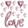 Large One-Piece Love Balloon Valentine'S Day Balloon Wedding Decoration Aluminum Film Balloon Wedding Room Arrangement Qixi Festival