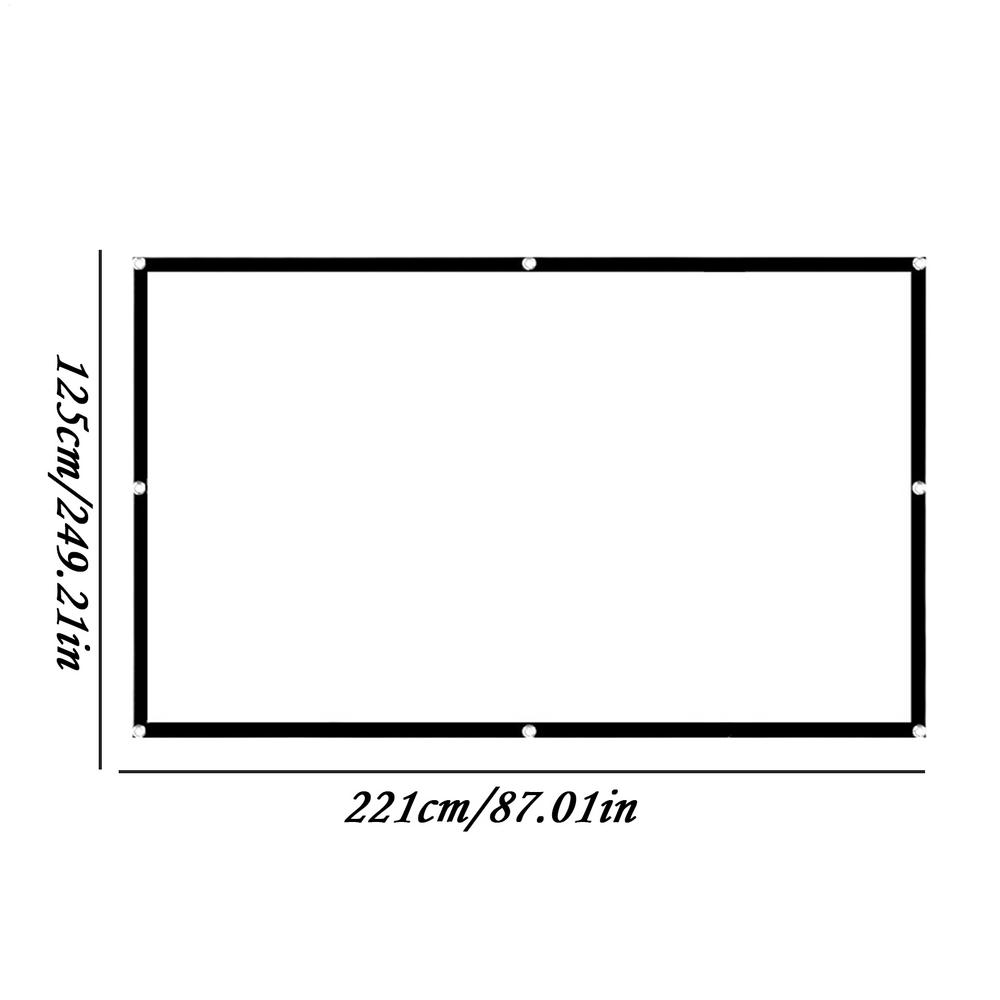 Outdoor Projector Screen Portable Polyester Projector Movie Screen Weather-Resistant Projector Movies Screens for Smartphones