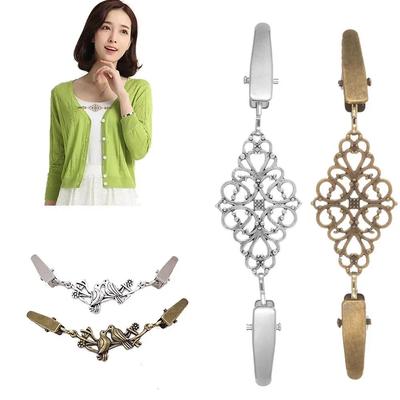 Mode Schlichte Kleidung Accessoires Neu Strickjackenclip Brosche Verschluss Geeignet für Kleidung Brosche Silbernadel Schnallenclip