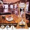 600ml 8 šálků Skleněný Nizozemský Brew Stroj Filtrační Papír Domácí Kuchyňský Kávový Nástroj Dřevěný Rám Cold Drip Ledový Sifon Kávovar