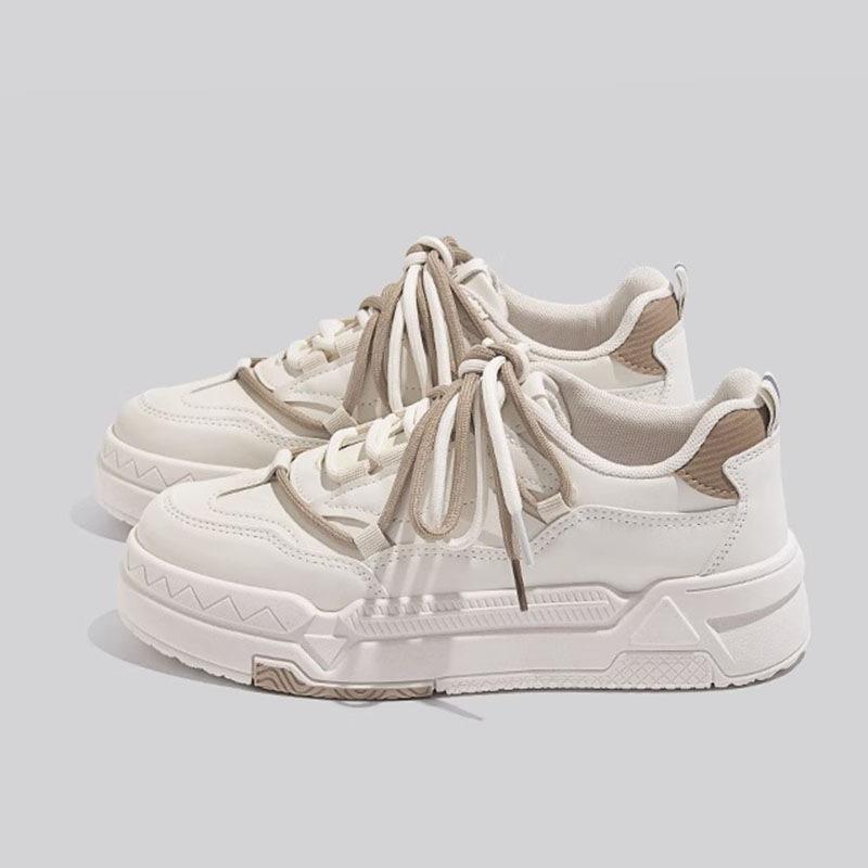 

Маленькие белые туфли женские 2025 новые популярные осенние супер огонь спортивные повседневные кеды женские на толстой подошве универсальные нишевые ins тренд 40 коричневый