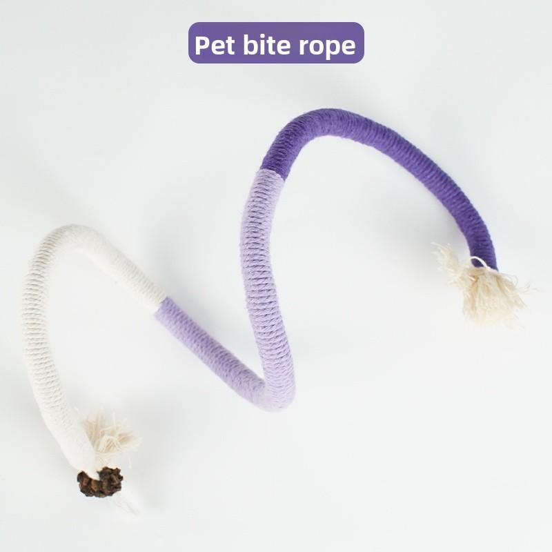 Toy Chew Rope Self Entertaining Teeth inding Play Sti Pet Supplies Biting Rope Toy for Kittens Interactive Toys for s