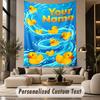Party uroczystości (14) Tematyczny gobelin ścienny spersonalizowany z imieniem i tekstem wiszący gobelin do dekoracji sypialni salonu