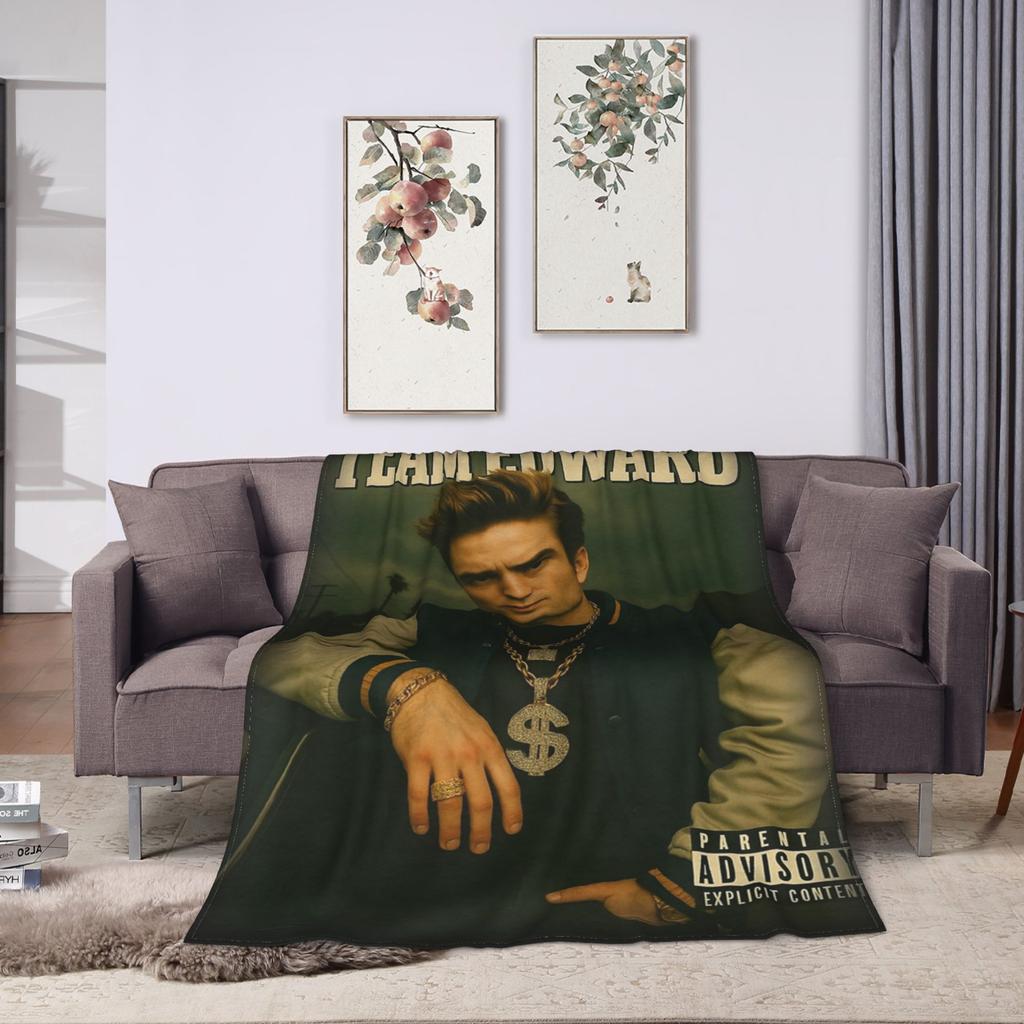 The Twilight Saga Jacob Wolf Pack Girls Muscle Blanket Fleece Portable Warm Throw Blanket for Sofa Outdoor Plush Thin Quilt