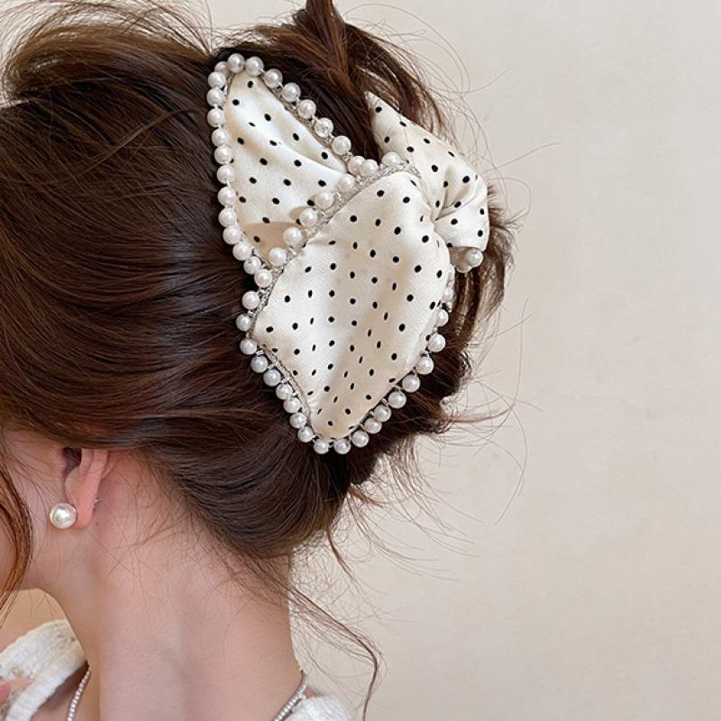 Korean Style Wave Point Butterfly Large Shark Clip Headdress For Women Simple Temperament Hair Accessories