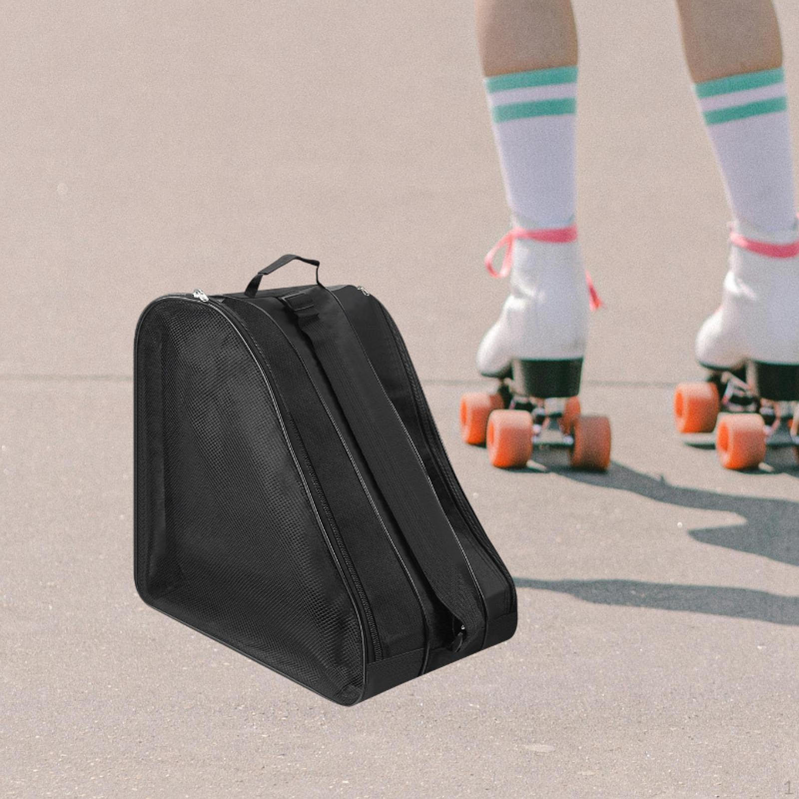 

Сумка для роликовых коньков Ice для детей и взрослых с ручкой, несущая обувь для катания на коньках чёрный