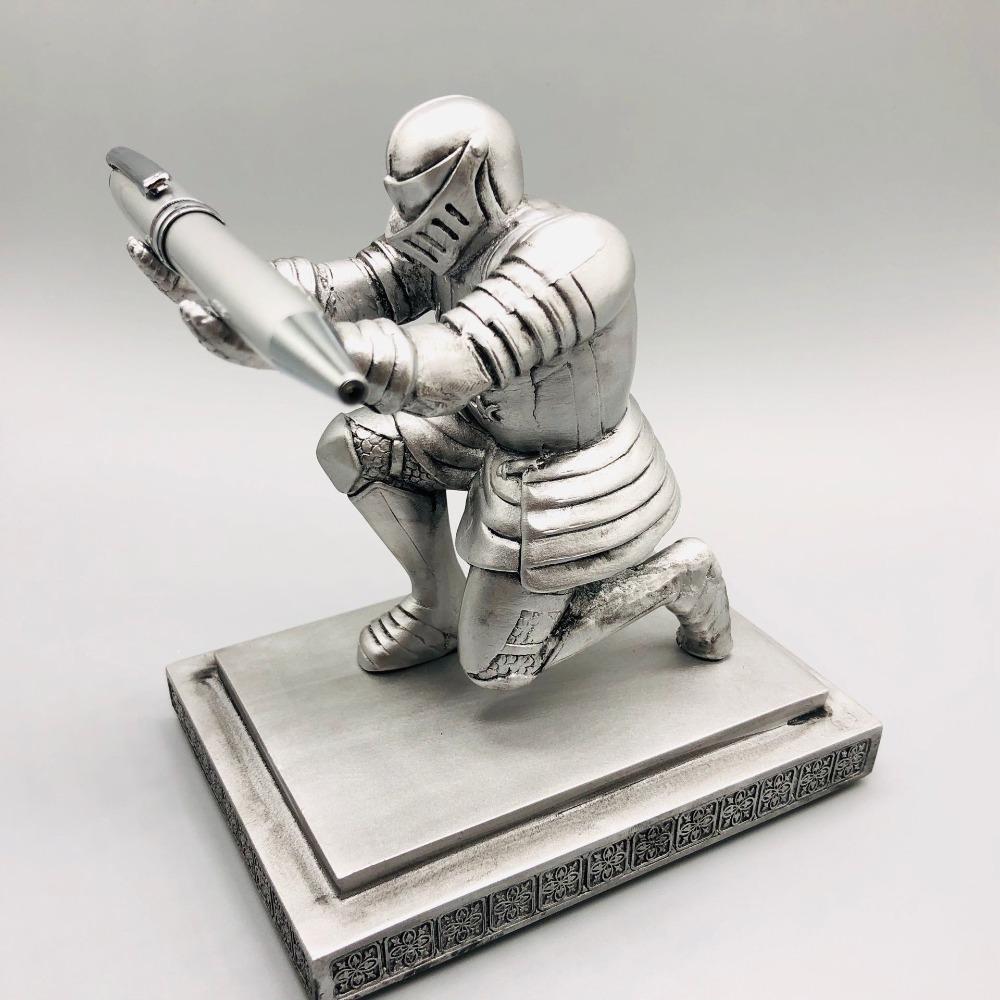 Executive Knight Pen Holder Armor Hero Pen Holder Stationery Pen Holder Creative Tabletop Ornament
