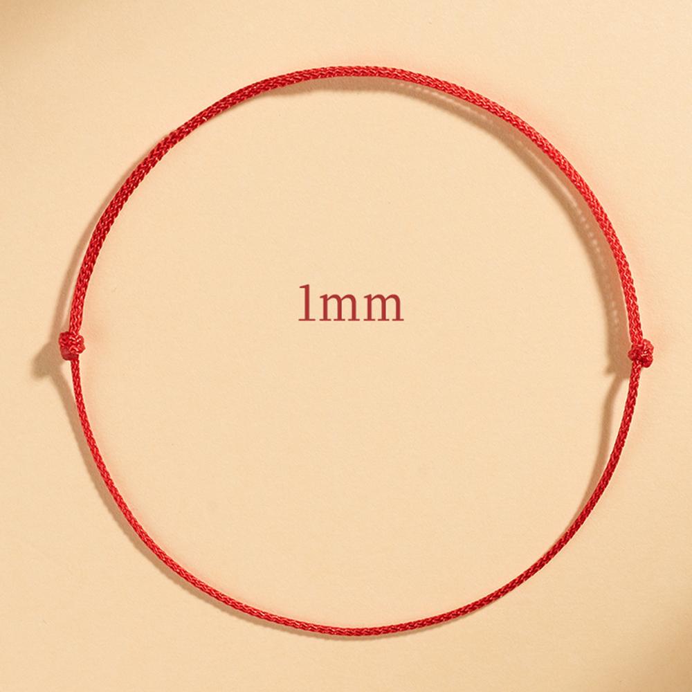 Simple Red String Bracelet for Women Men Adjustable Handmade Red Cord Bracelet for Protection and Good Luck Charm Jewelry