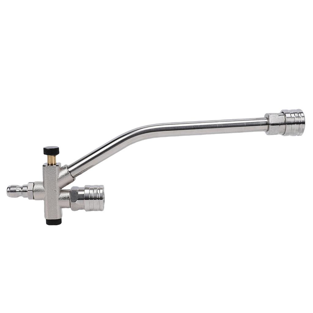 Dual Connector High Pressure Washer Wand with 5 Nozzle Tips 1 4 Inch Quick Connect Foam Cannon Spray Wand
