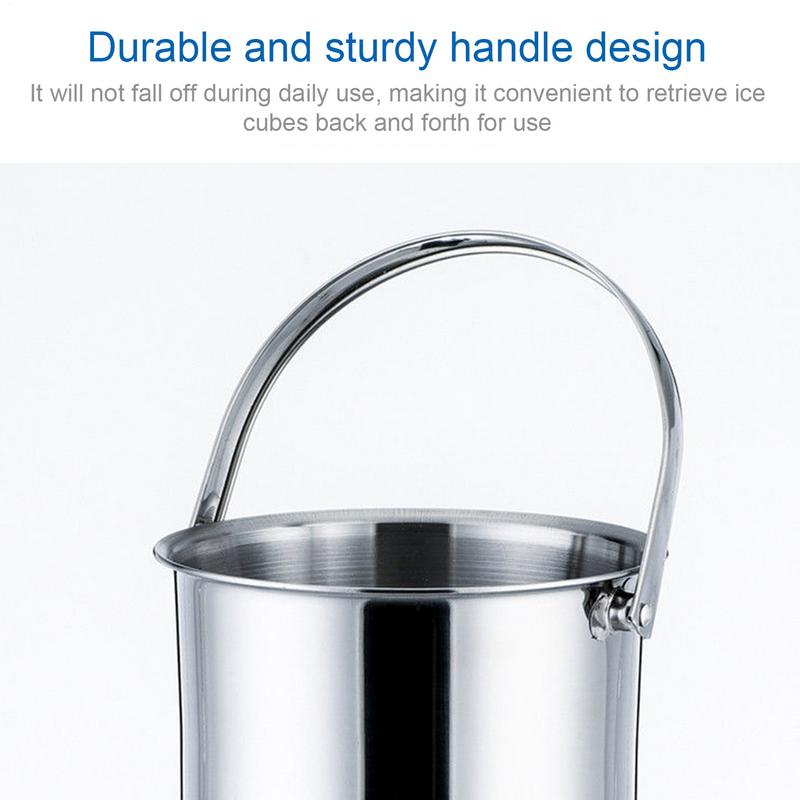 Eiskübel Wein Bier Kühler Eimer 1L Edelstahl Eiswürfelbereiter Für Bar Küche Party Barzubehör Wein Bier Eiskübel