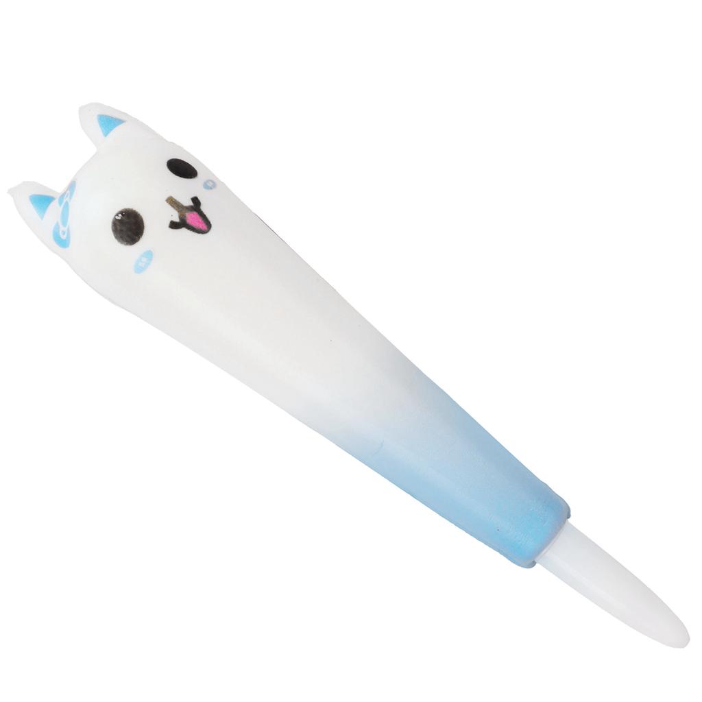 Dekompresní pero Roztomilé Inovativní Pero pro uvolnění tlaku Hračka pro Domov Kancelář Školu Modrá Kočka