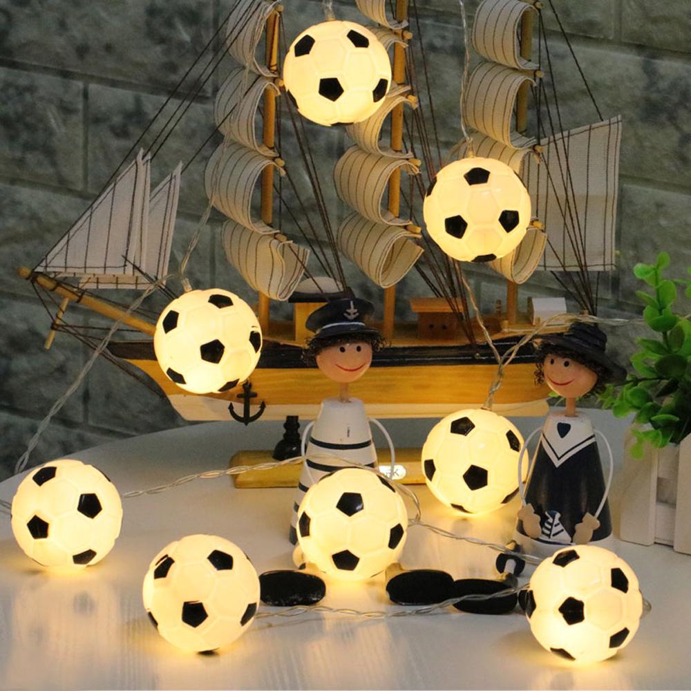 10LEDs Birthday Bedroom Party Football Wedding Home Decoration String Light Wire Lamp Fairy Light