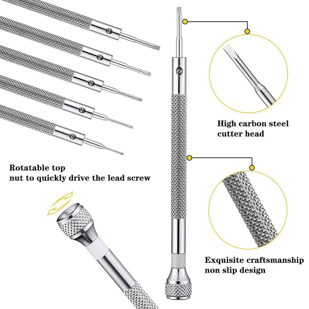 1/13pcs Precision Screwdriver 0.6-2.0mm Watch Repair Tool  For Home Watch Eyeglasses Jewelry Repair