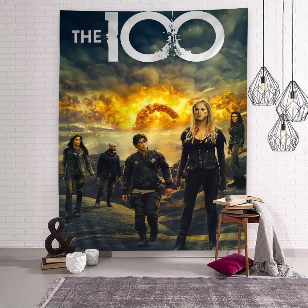 The 100 Tv Series Anime Hanging Bohemian Tapestry Home Decoration Hippie Bohemian Decoration Divination Wall Hanging Home Decor