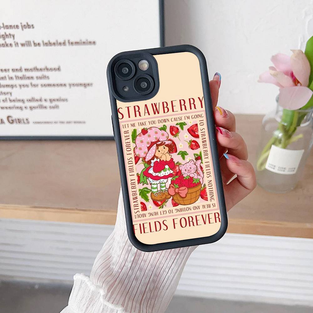 S-Strawberry-shortcake Girl Phone Case For IPhone 11 12 13 14 15 16 17 Pro Max Plus Shockproof Protecti Case