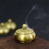 Retro Copper Incense Burner Incense Holder With Cover Twelve Chinese Zodiac Sign Censer Carving Desktop Ornament