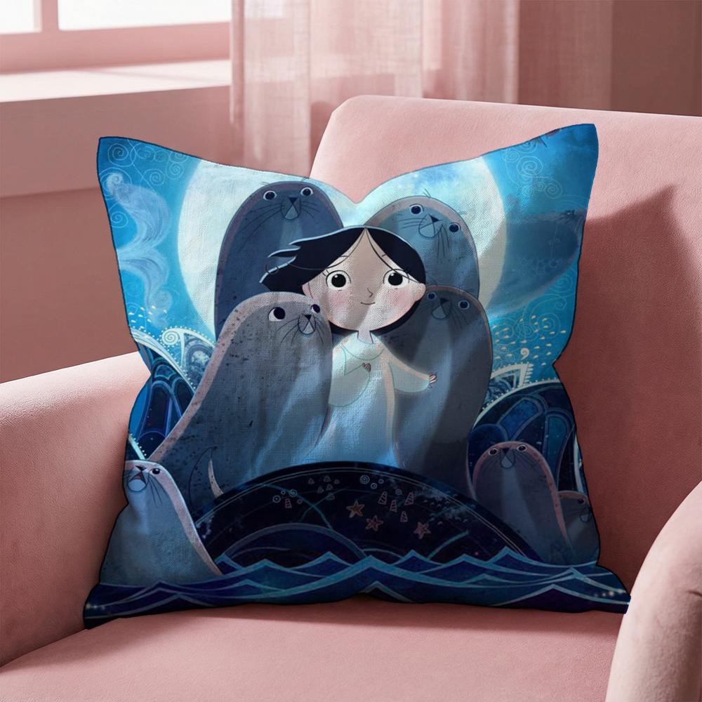 Irland S-Lied des Meeres Kissenbezug Mehrzweck-Kissenbezug für Zuhause & Auto - Wendbar, Weich & Langlebig für den täglichen Gebrauch