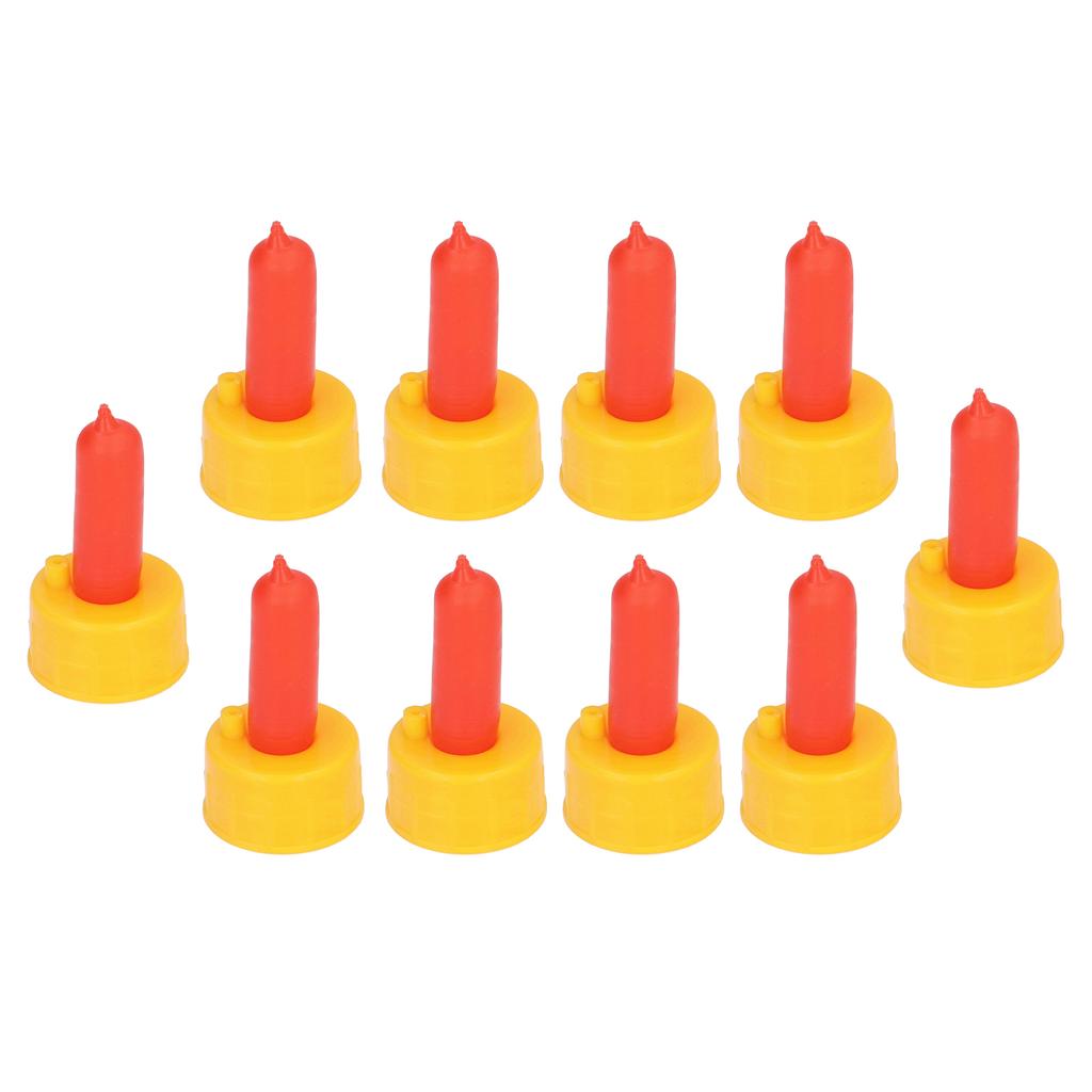 10Pcs Lamb Milk Drink Nipple Sheep Nursing Feeder Nipple for Orphaned Small Animal Feed Red
