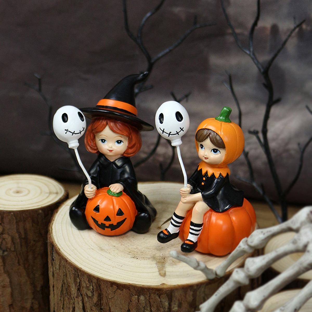 

Balloon Witch Halloween Party Pumpkin Witch Skull Desktop Decoration