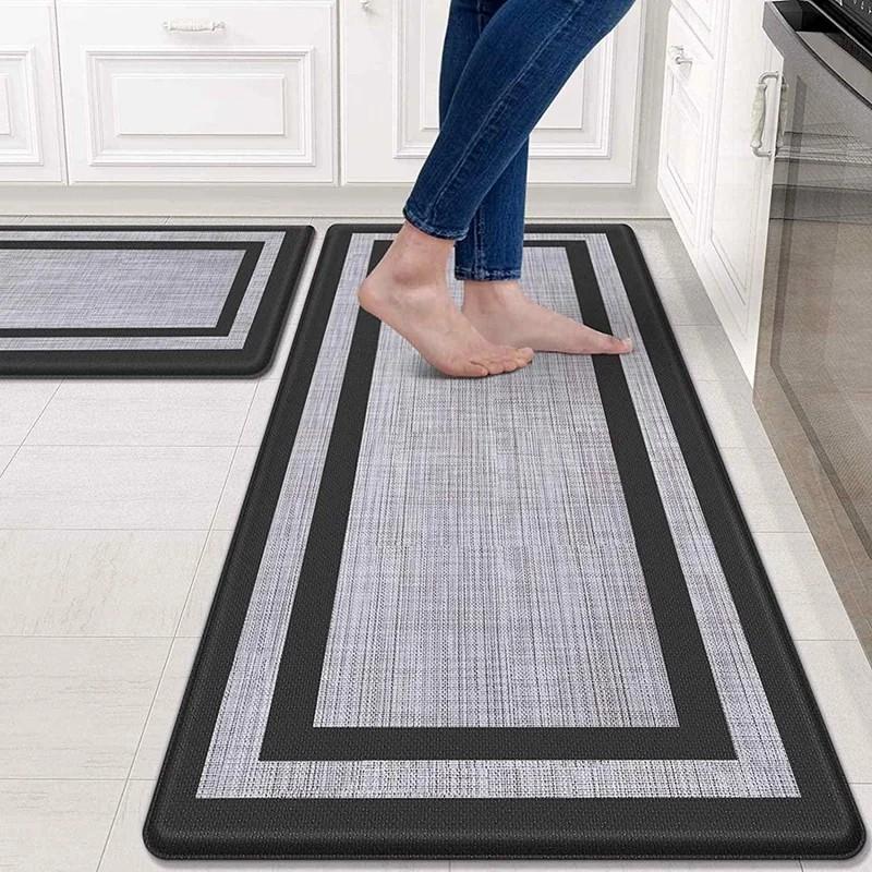 

45x120cm Kitchen Mats for Floor Anti Fatigue Floor Cushioned Comfort Standing Rugs A