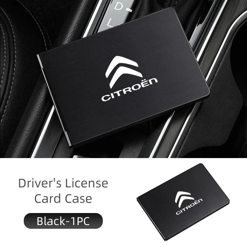 

Car Emblems Card Holder Aluminum Credit Wallet Money Bag For Citroen Grand Berlingo Jumper Celysee Xsara Picasso Aircross