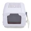 Enclosed Cat Litter Box with Lid Scoop Large Capacity Odor Control Stainless Steel Cat Toilet For Indoor Kitty