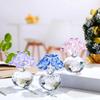 Estatueta de Cristal Flor de Cristal Rosa Enfeites para Casa Presente de Aniversário para Amiga Presente de Dia Dia Casamento Não me esqueças Mãe Dia dos Namorados