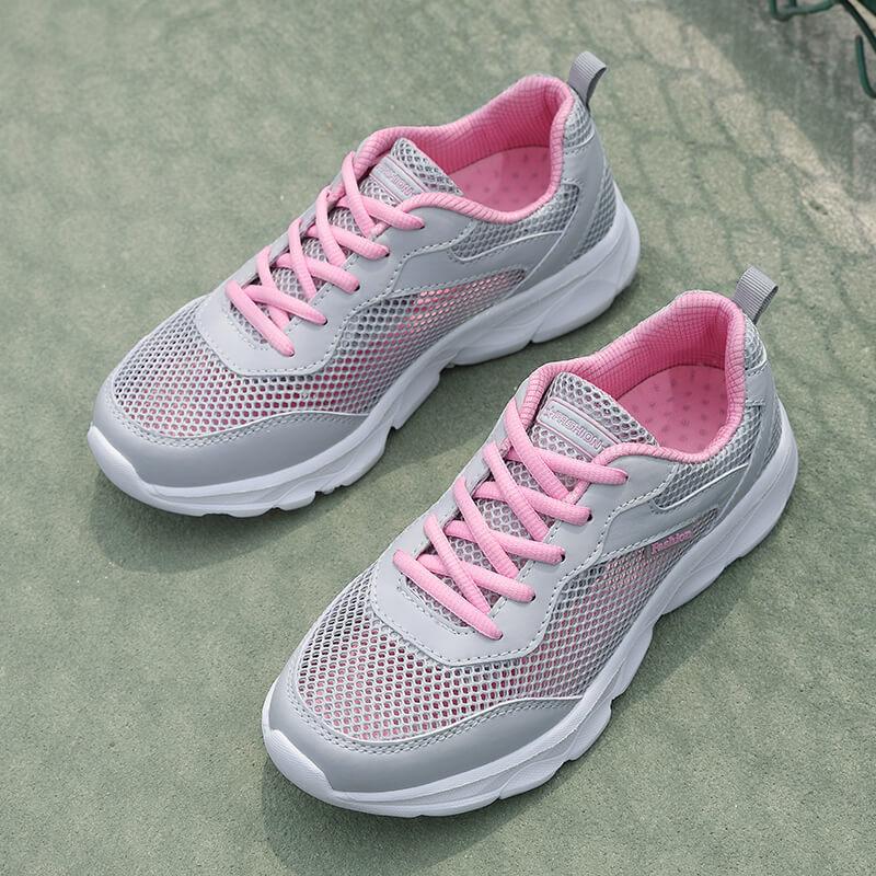 2026 summer new sports shoes large net hollow women's casual shoes lace-up versatile women's shoes