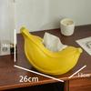 Banana Shape Tissue Box Cover Simple Cute Creative Napkin Holder for Living Room Dining Room Bathroom Countertop Home Decor
