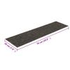 Self Adhesive Step Mats 15 Pcs 76 X 20 Cm Anthracite Rectangular