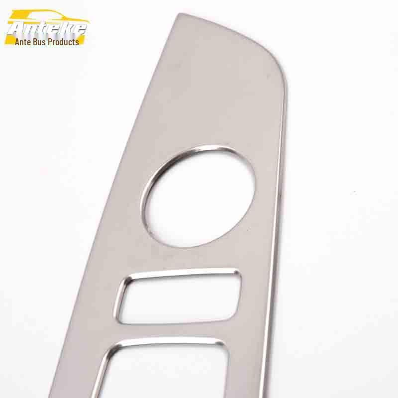 Mistra Glass Lift Decorative Frame & Stainless Steel Armrest Switch Button Sticker