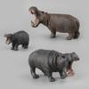 Animal Models Simulation of Wild Animals Toy Models Hippopotamus Models