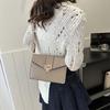 Chic Minimalist Pu Shoulder Bag Stylish Square Crossbody Bag For Women In Black White Pink Khaki Brown